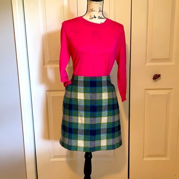 Boden Skirts Boden British Moon Tweed Check Mini Skirt Poshmark